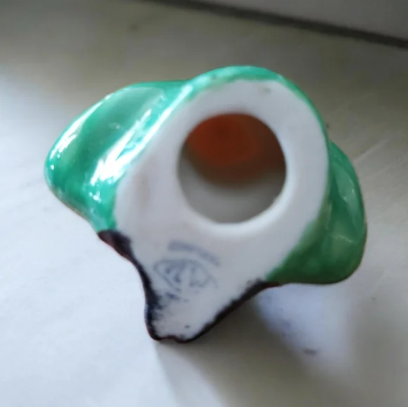 Lucky Leprechaun Porcelain Elf Pixie Vintage Irish Dresden - Picture 3 of 3